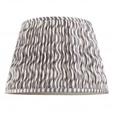 grey ripple pattern tapered lampshade
