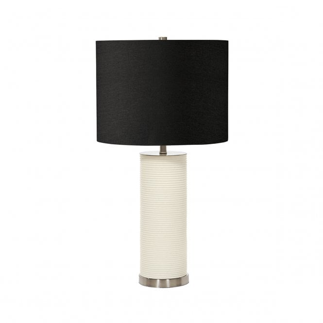 RIPPLE Table Lamp | White & Black Shade