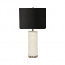 RIPPLE Table Lamp | White & Black Shade