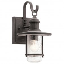 Exterior wall lantern in a copper oxide Small