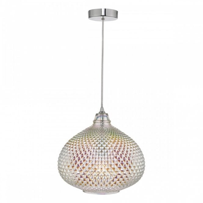 ROISIN Pendant Polished Chrome & Glass