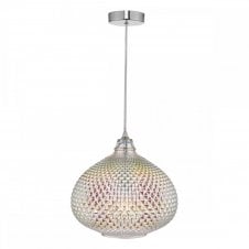 ROISIN Pendant Polished Chrome & Glass