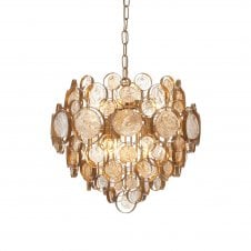 contemporary crystal ceiling pendant gold