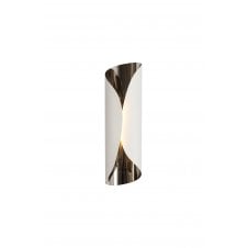 Curled metal wall lights unusual 3d effect