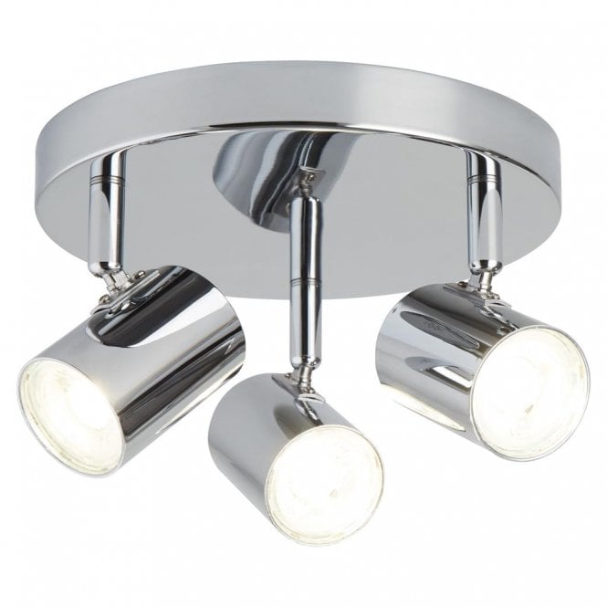 ROLLO 3 light spotlight cluster in polished chrome
