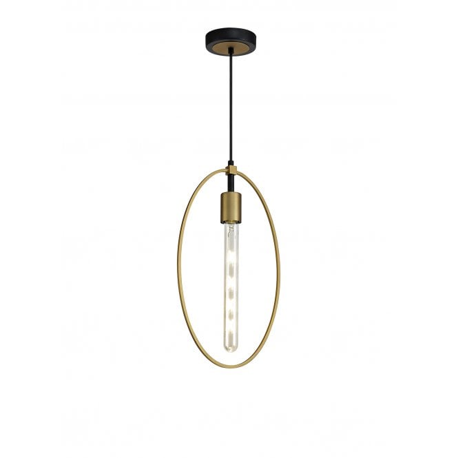 ROLLO Large Ceiling Pendant Sand Gold/Matt Black
