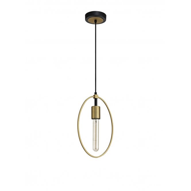 ROLLO Small Ceiling Pendant Sand Gold/Matt Black