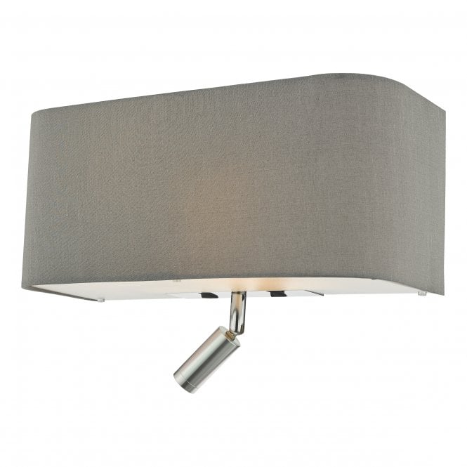RONDA 3 Light Wall Light Grey with LED Reading Light