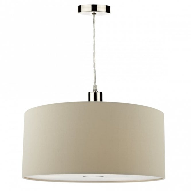 RONDA faux silk ecru easy fit pendant shade (small)