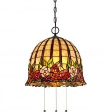 ROSE CLIFFE Tiffany style ceiling pendant