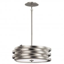 contemporary brushed nickel ceiling pendant light