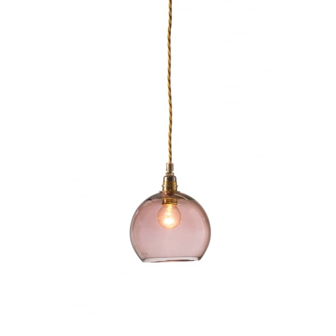 ROWAN mini transparent obsidian glass ceiling pendant light