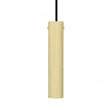 ROYCE Slender Reeded Brass Ceiling Pendant
