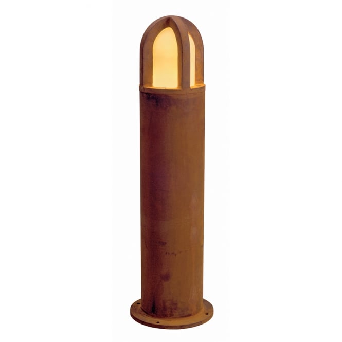 RUSTY large outdoor domed garden bollard light