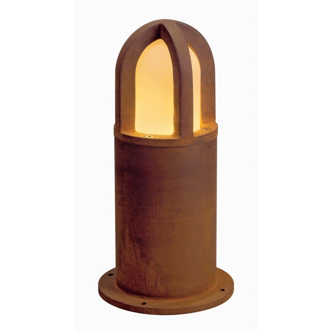 RUSTY small outdoor domed garden bollard light
