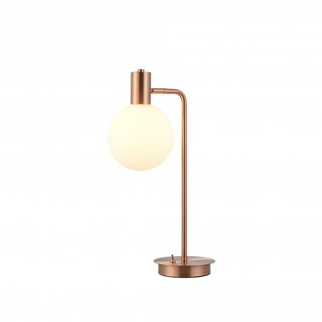 RYLEE Adjustable Table Lamp | 1 x G9 | Antique Copper and Opal