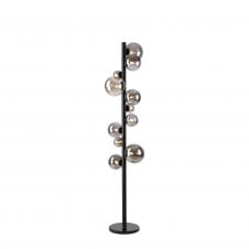 RYLEE Floor Lamp | 11 x G9 | Satin Black | Smoke Plated Glass
