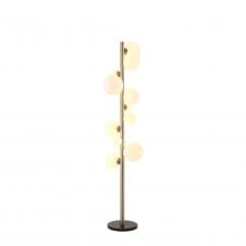 RYLEE Floor Lamp | 11 x G9 | Satin Nickel | Opal Glass