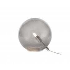 Globe Table Lamp Chrome/Smoked Glass