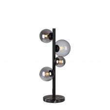 RYLEE Table Lamp | 4 x G9 | Satin Black | Smoke Plated Glass