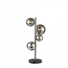 RYLEE Table Lamp | 4 x G9 | Satin Nickel | Chrome Plated Glass