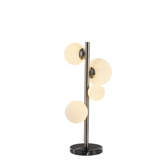 RYLEE Table Lamp | 4 x G9 | Satin Nickel | Opal Glass