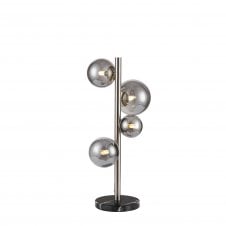 RYLEE Table Lamp | 4 x G9 | Satin Nickel | Smoke Plated Glass