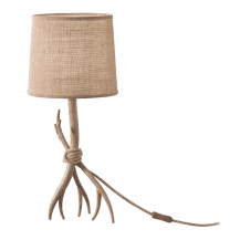 SABINA branch design table lamp with linen shade