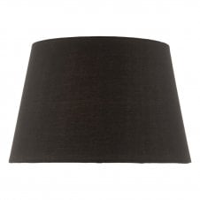 36cm Cotton Tapered Drum Shade in Black