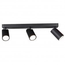 SAL 3 light LED ceiling spotlight bar in black finish