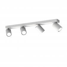 SAL 4 light ceiling spotlight bar in white finish