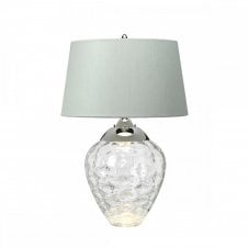 SAMARA Table Lamp in Clear Glass and Polished Nickel