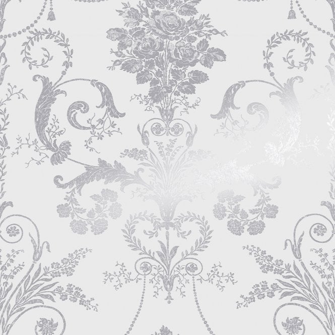 SAMPLE - JOSETTE Metallic in Dove Grey White, Silver, Charcoal