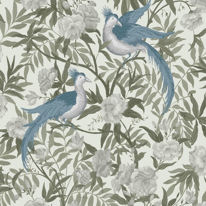 SAMPLE - OSTERLEY Sugared Grey White, Sage Green, Dusky Seaspray