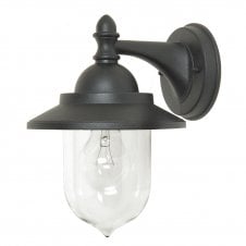 Black Outdoor Wall Lantern IP44
