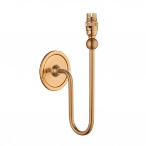 Santiago Wall Light Brushed Aged Brass (Bracket Only)