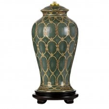 Green Oriental Table Lamp