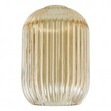 Sawyer Easy Fit Shade in Champagne Ribbed Glass