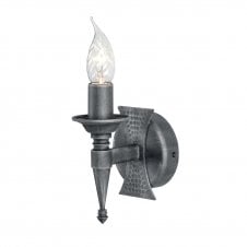 Medieval Wrought Iron Single Wall Light