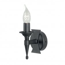 Wrought Iron Medieval Style Single Wall Light