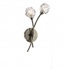 SEATTLE double insulated twin antique brass wall light