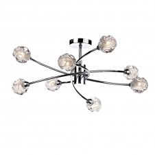 SEATTLE modern double insulated chrome light for low ceilings