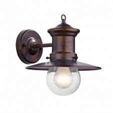 SEDGEWICK bronze iron garden wall lantern IP44