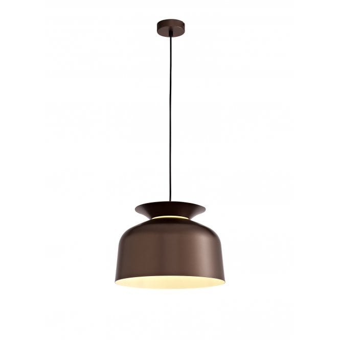 SERVER Hanging Ceiling Pendant in Warm Gloss Coffee