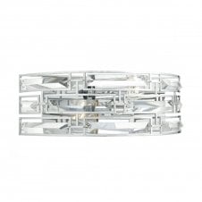 SEVILLE decorative modern chrome and crystal glass wall light