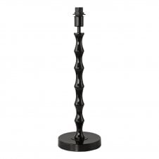 modern black bamboo inspired table lamp base
