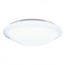 Round White Acrylic Bathroom Flush Ceiling Fitting IP44