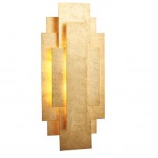 SLATE Rectangular Gold Panel Wall Light