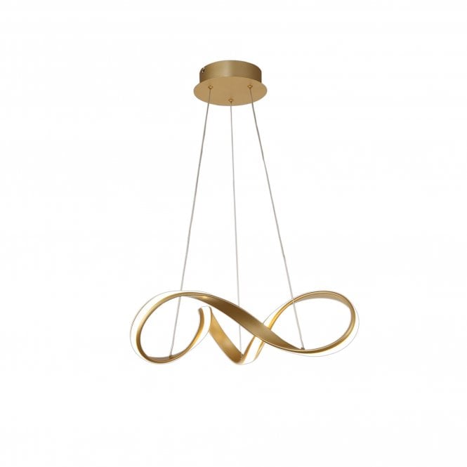 Small BRENT Dimmable Pendant Lights | 1 x 30W LED | matt Gold | 3yrs Warranty