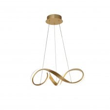 Small BRENT Dimmable Pendant Lights | 1 x 30W LED | matt Gold | 3yrs Warranty
